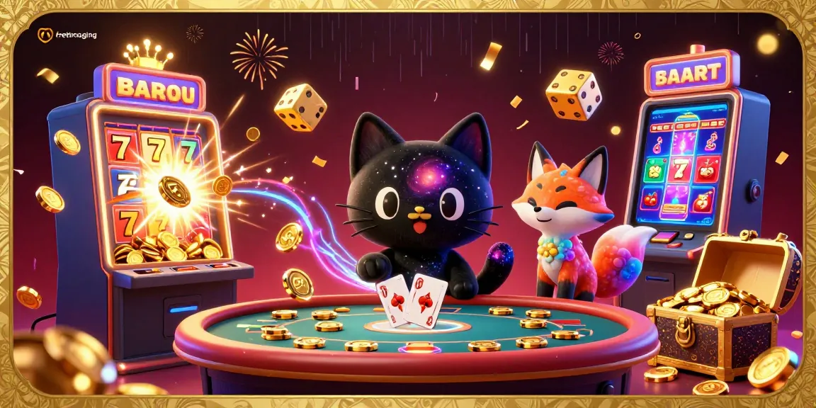 Experience thrilling gameplay at fretimaging with vibrant cosmic casino scenery filled with jackpots and dynamic characters.