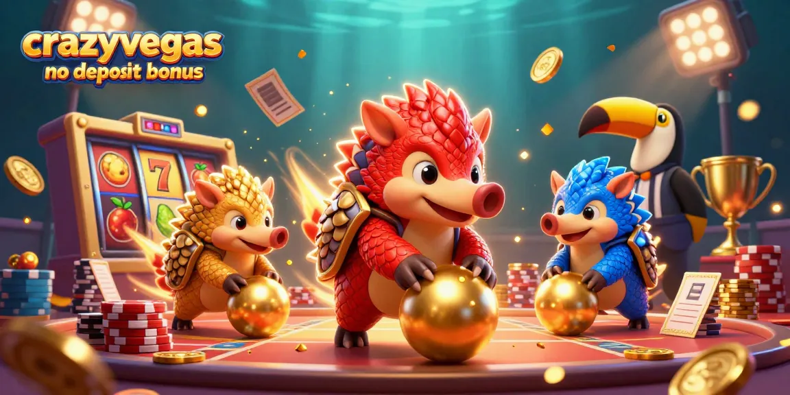 Experience thrilling action with the crazyvegas no deposit bonus as rival pangolins roll in the casino world.