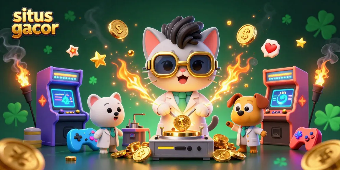 Experience the excitement of situs gacor with 3D cartoon characters immersed in casino-themed action.